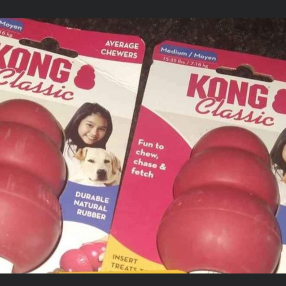 Kong chew toys.